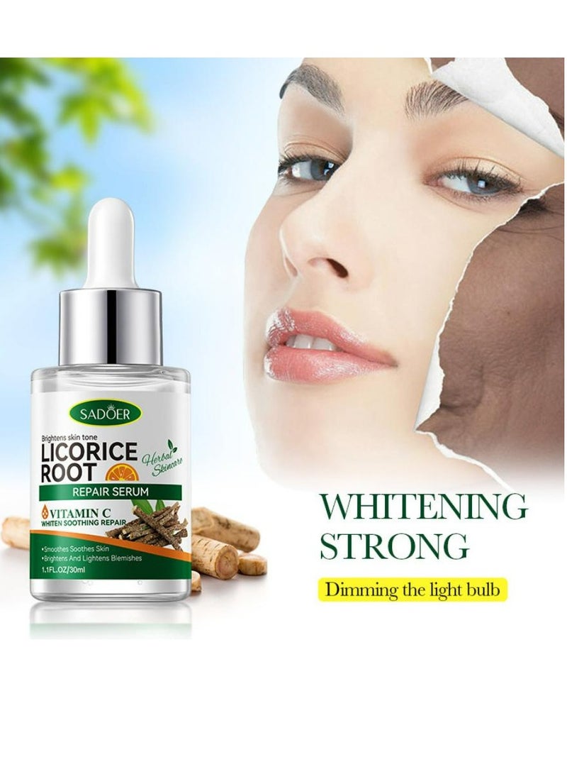 SADOER Licoric Root Hydrate Withen Repair Serum Vitamin C Whiten Soothing Rerpair 30 ML - Image 2