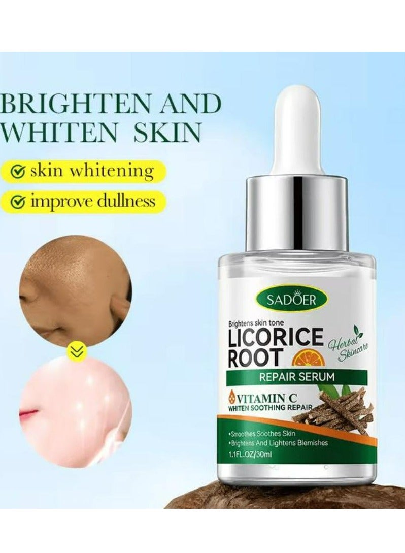SADOER Licoric Root Hydrate Withen Repair Serum Vitamin C Whiten Soothing Rerpair 30 ML - Image 3