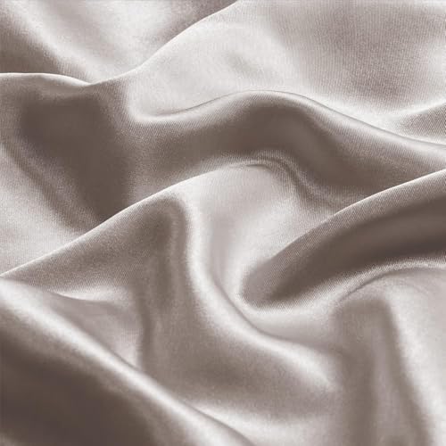 GO WELL Solid Satin Silk Pillow Covers Pack of 2 for Hair and Skin-with Satin Scrunchies for Women Stylish|Satin Pillow Cover|scrunchies for Women 3-Piece|Silk Pillow case (NewRose) 600 TC - Image 4