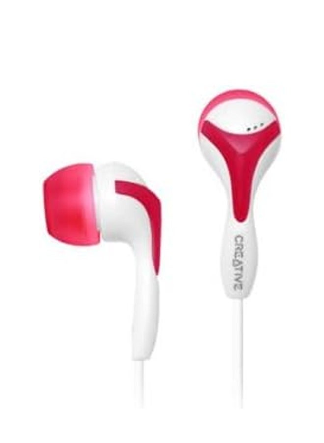 Creative In-Ear Wired Headphones red