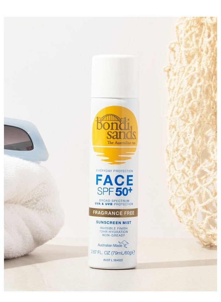 Bondi Sands SPF 50+ Fragrance Free Face Mist - Image 2