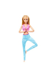 Barbie Made To Move Blonde Fashion Doll With Accessories  - Image 1