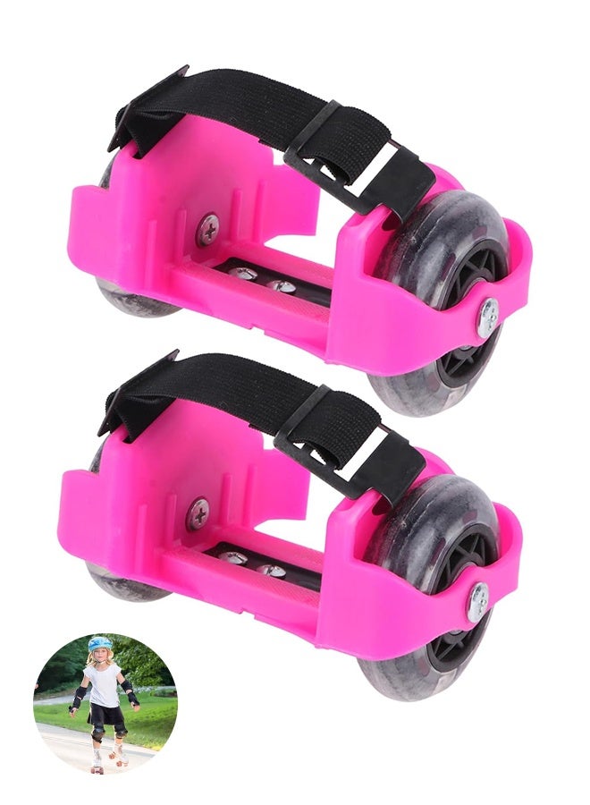 Djustable Boys and Girls Roller Skate Shoes Lights Outdoor Wheel Heel Shoes for Children Toy - Image 1