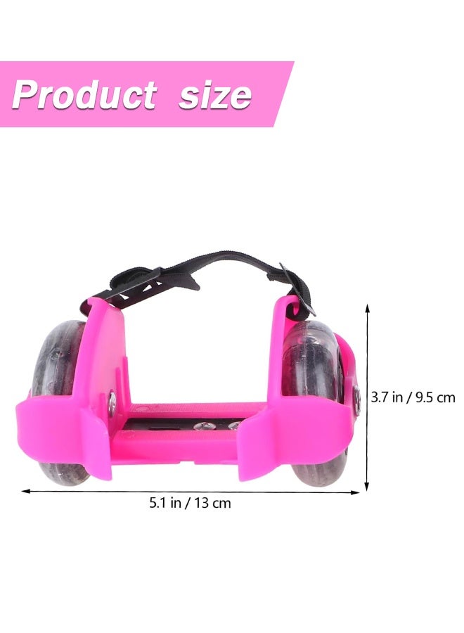 Djustable Boys and Girls Roller Skate Shoes Lights Outdoor Wheel Heel Shoes for Children Toy - Image 4