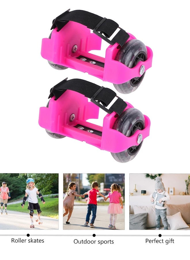 Djustable Boys and Girls Roller Skate Shoes Lights Outdoor Wheel Heel Shoes for Children Toy - Image 5