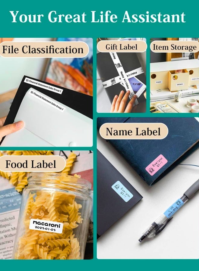 Chase Up Label Maker Machine with D30 Bluetooth Mini Portable Lable Printer,Labeler for Office Home Organization,for Android iOS,Gift for Men,Woman,Cute School Supplies,USB Rechargeable - Image 3