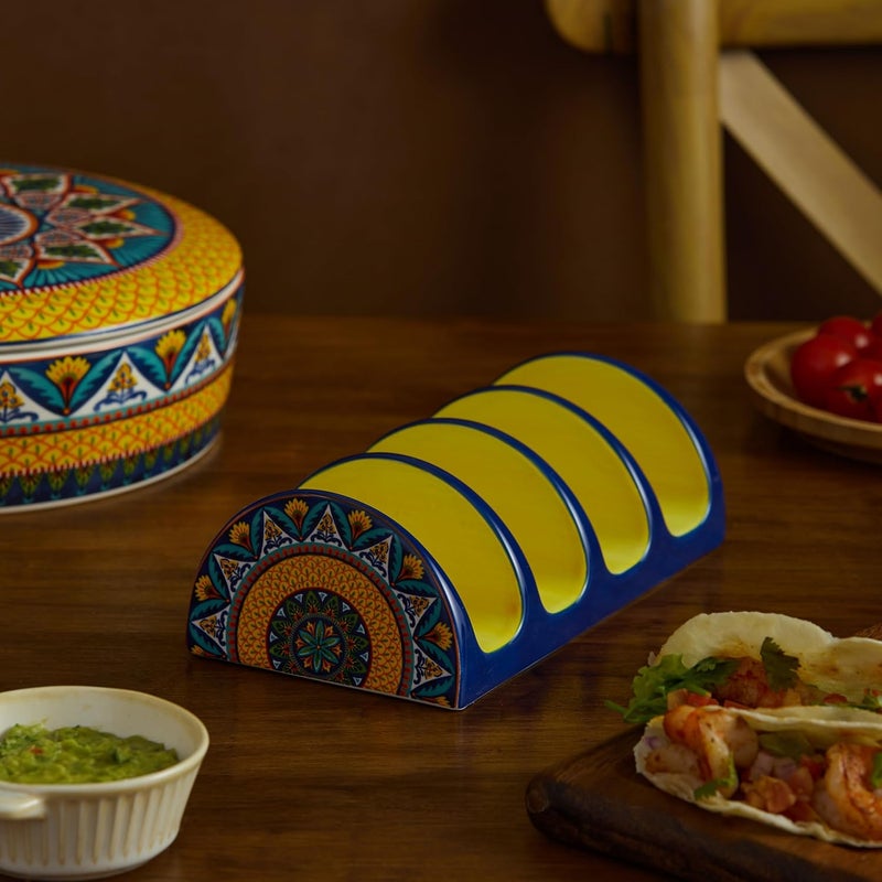 Bico Havana Ceramic Taco Holder, Taco Stand Rack Tray, Microwave and Dishwasher Safe - Image 3