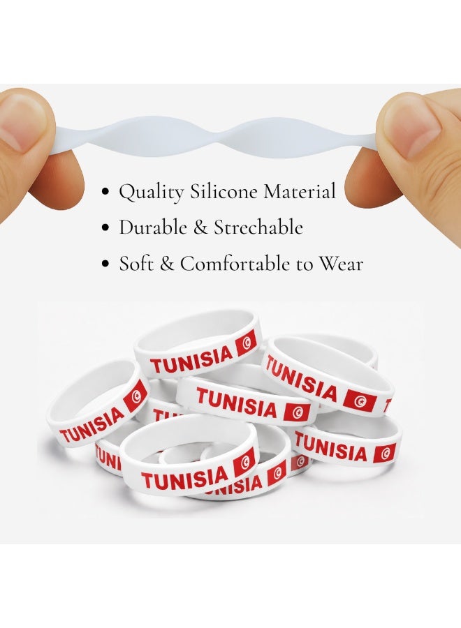 PRINTSHOP4ME Tunisia Sports Combo Pack of 4 | Flag Scarf Cap Wristband | Unisex Wear - Image 3
