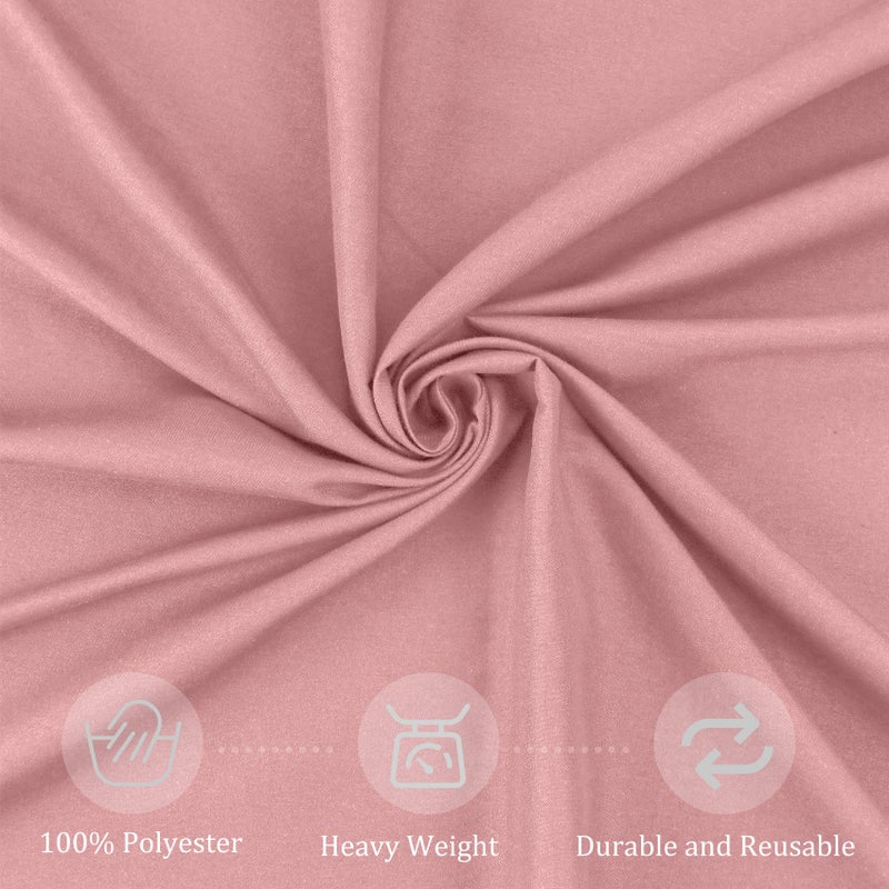 Fivenl 8 Pack Dusty Rose Tablecloth 60 x 102 Inch, Premium Rectangle Table Clothes for 6 Foot Rectangle Tables Washable Polyester Fabric Table Covers for Wedding Party Reception Banquet Buffet Restaurant - Image 4