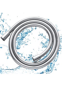 Jomoo Shower Hose, 59 inch PVC Shower Hose for Handheld Shower Head Hose, Bidet Hose, Bathroom 150cm Shower Pipe, Silver  - Image 1