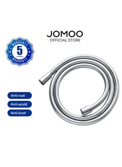 Jomoo Shower Hose, 59 inch PVC Shower Hose for Handheld Shower Head Hose, Bidet Hose, Bathroom 150cm Shower Pipe, Silver  - Image 2