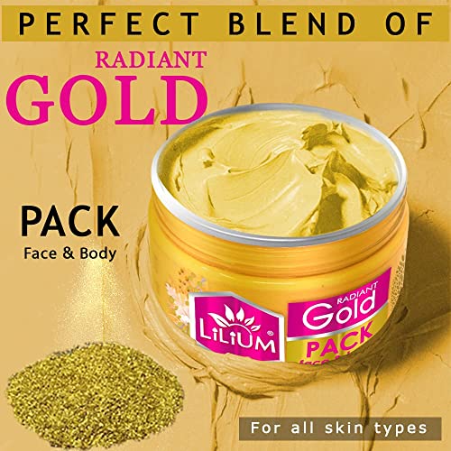 Lilium Gold Face Pack & Double Side Face Roller (250g) - Image 2