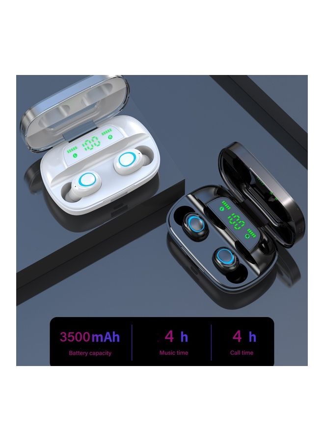 Mini TWS Bluetooth 5.0 Wireless Earphones Earbud with Digital Display Charge Box Black - Image 3