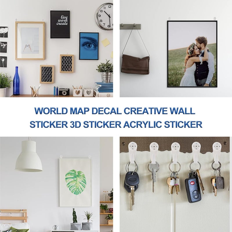 84 Pcs Photo Frame Hook White Hangers Picture Hangers White Easel Paint Easel for Canvas Painting Non-Trace Wall Picture Hook Oil Painting Frames Photo Hooks Plastic Set Dedicated - Image 5