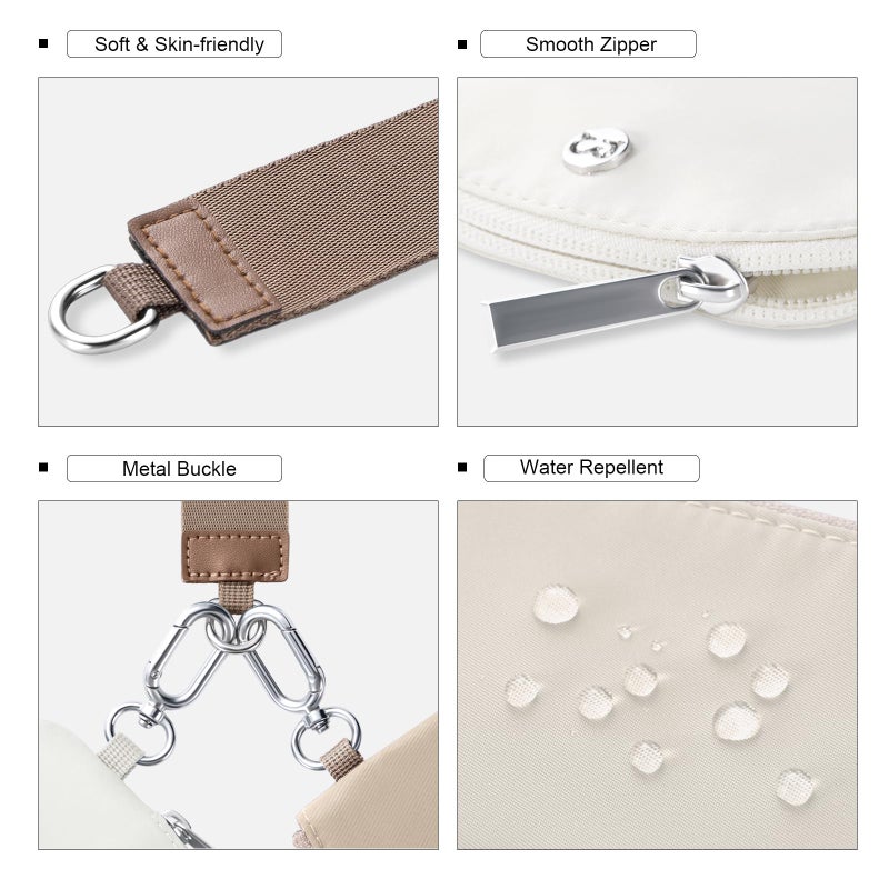 Babysun Mini Zip Around Dual Pouch Wristlet With 2 Straps Wristlet Keychain Wallet for Women Coin Purse Small Cute for Teen Girl - Image 5