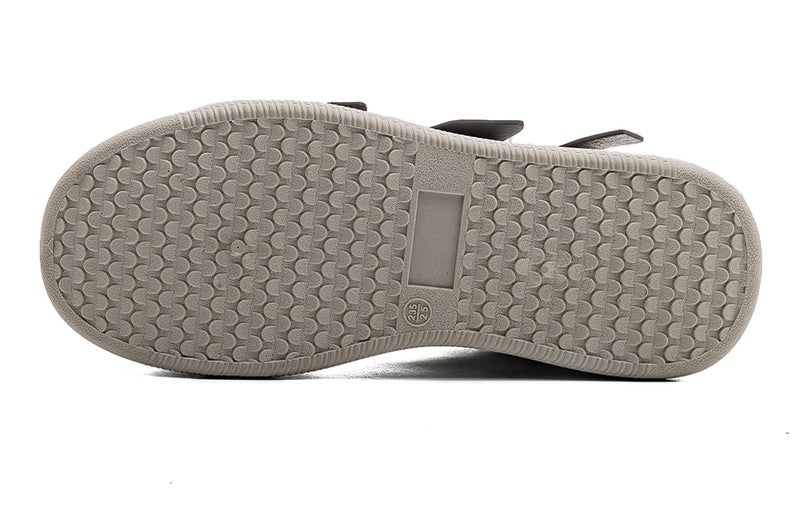 RENBEN Slip Resistant Abrasion Resistant Low top Skateboard Shoes Unisex Beige Black - Image 5