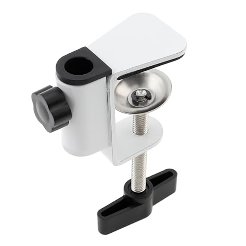 OriGlam Carbon Steel C Clamp Clip Mount for Camera Monitor, Desktop Mount Holder Universal C-Clamp for Microphone Mic, Table Mount Holder Mounting Bracket Stand for Microphone/Tablet (White) - Image 2