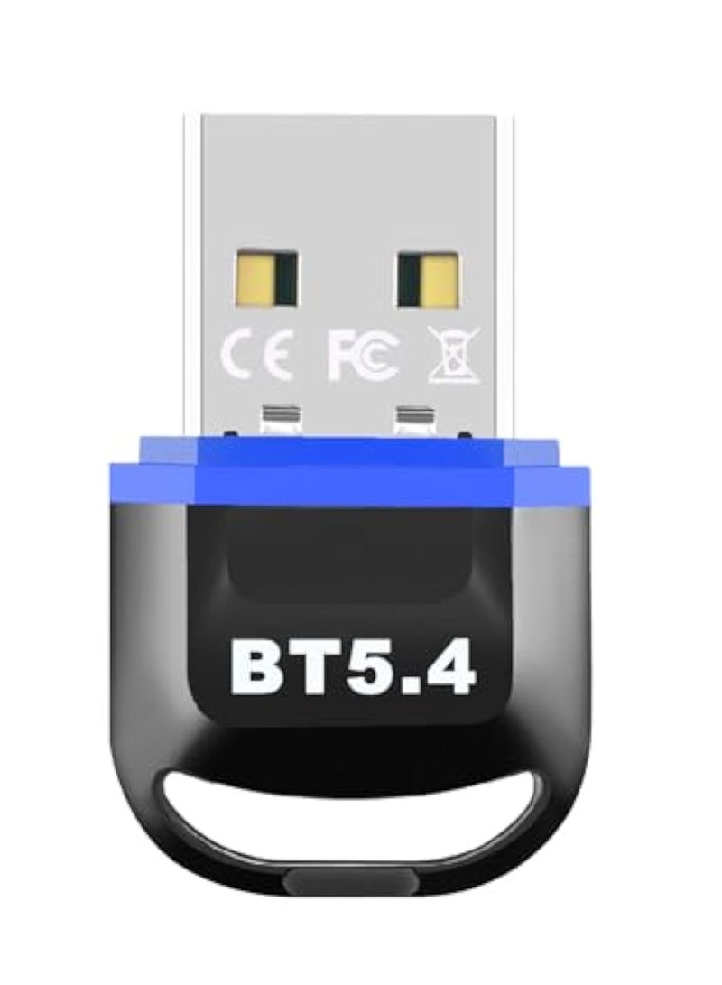 Barakah USB Bluetooth 5.4 Adapter for PC 2024, Bluetooth Dongle 5.4 USB Bluetooth Dongle, Plug and Play Bluetooth Dongle Receiver with BR+EDR+BLE+LMP13.X, Long Range Support Windows 11/10/8.1 - Image 1