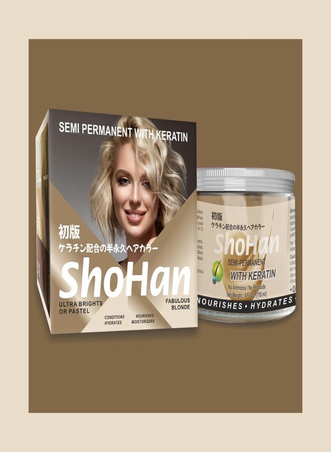 ShoHan Semi Permanent Hair Colour, Blonde Hair Colour with Keratin, Ammonia Free Hair Colour, No Peroxide, No PPD, No Resorcinol, No Parabens, Hair Highlighter Colour (Fabulous Blonde, Pack of 1) - Image 3