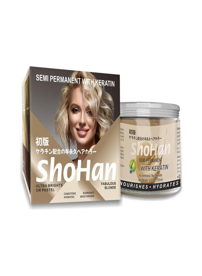ShoHan Semi Permanent Hair Colour, Blonde Hair Colour with Keratin, Ammonia Free Hair Colour, No Peroxide, No PPD, No Resorcinol, No Parabens, Hair Highlighter Colour (Fabulous Blonde, Pack of 1) - Image 5