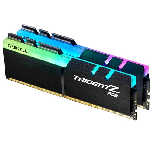 G.SKILL Trident Z RGB Series DDR4 RAM (XMP) 32GB (2x16GB) 3200MT/s CL16-18-18-38 1.35V Intel AMD Desktop Computer Memory U-DIMM (F4-3200C16D-32GTZR) - Image 1