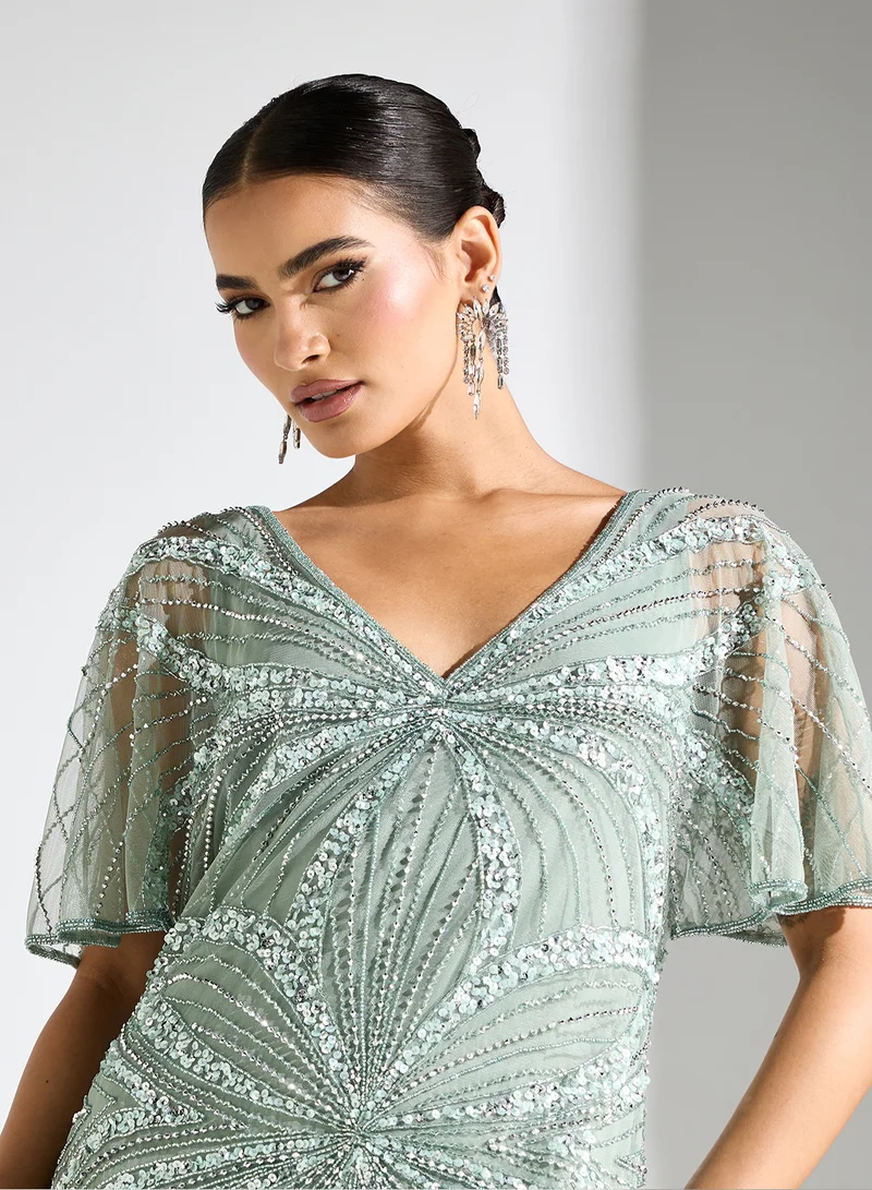 Namshi x Beaded Empire Dress