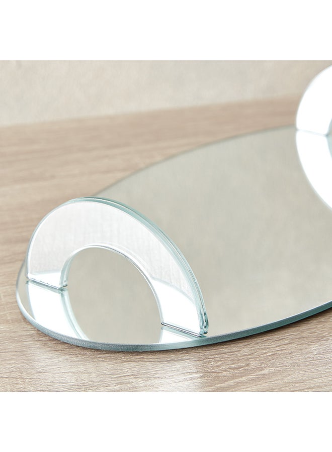 Home Box Briar Clear Decorative Glass Tray 36 x 6 x 20 cm - Image 3
