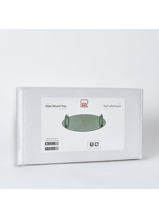 Home Box Briar Clear Decorative Glass Tray 36 x 6 x 20 cm - Image 5