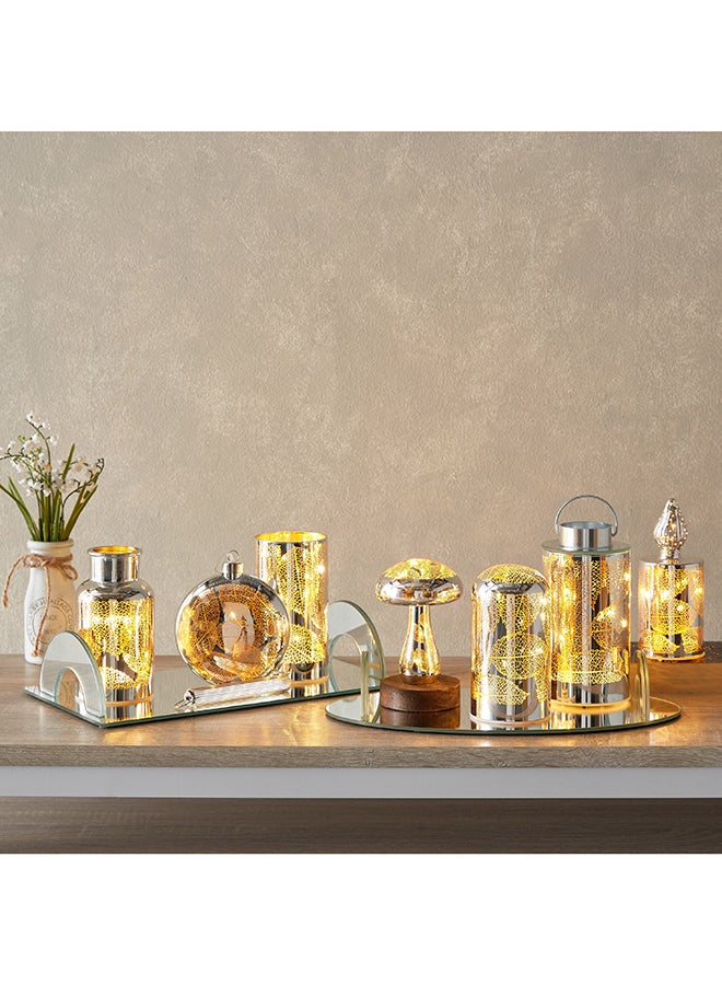 Home Box Briar Clear Decorative Glass Tray 36 x 6 x 20 cm - Image 4