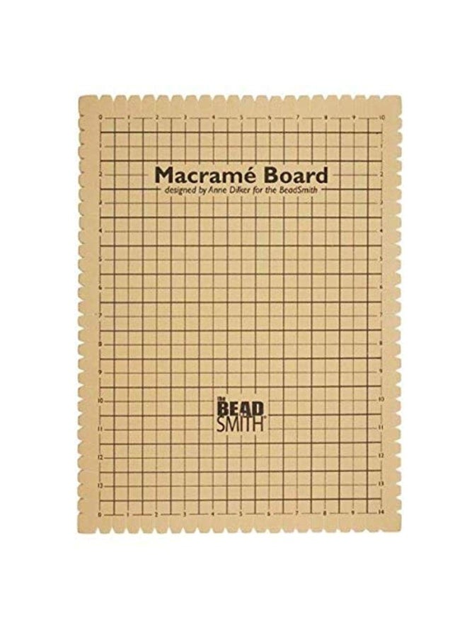 Beadsmith Large Macrame Board For Braiding 14X10 Inches 1 Piece - Image 1