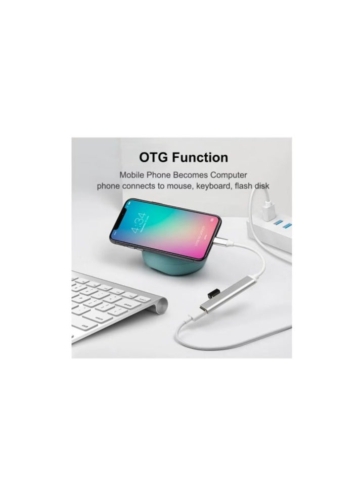 ماركة غير محددة - USB C Hub 4 منافذ USB 3.0 - سبائك الألومنيوم - نحيف للغاية - Image 1