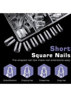 600Pc Short Square Nail Tips Fake Nails Press On Nails Clear Nail Tips Full Cover False Nail Artificial Fingernail, 12 Sizes Soft Gel X Nail Tips For Acrylic Nails Gel X Nail Extensions - pzsku/Z4A0E98B40F93812E34D1Z/45/_/1733729795/09018d3a-4a85-4b1e-9973-b4d9109c897f