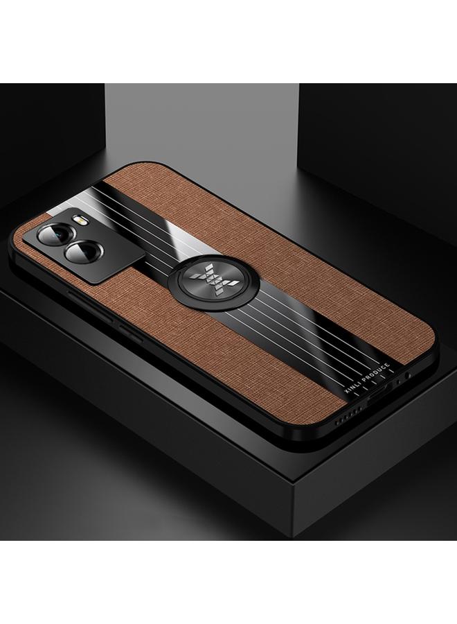 The Bros Case For vivo Y55s 5G Stitching Cloth Textue Shockproof TPU Phone Case