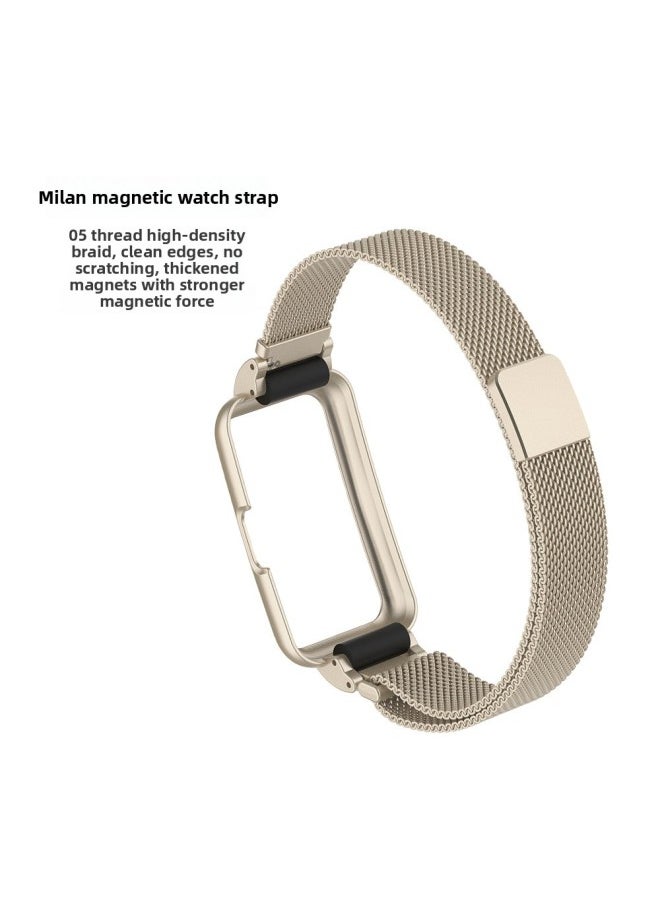 Generic - For HuaweiBracelet 10 Strap For HuaweiBand987 Glory Bracelet Universal Wristband Milanese Strap-Color:18# Camouflage Blue-Specifications:Applicable To For HuaweiBand 10/9/8/7 Generation (with Metal Case) - Image 1