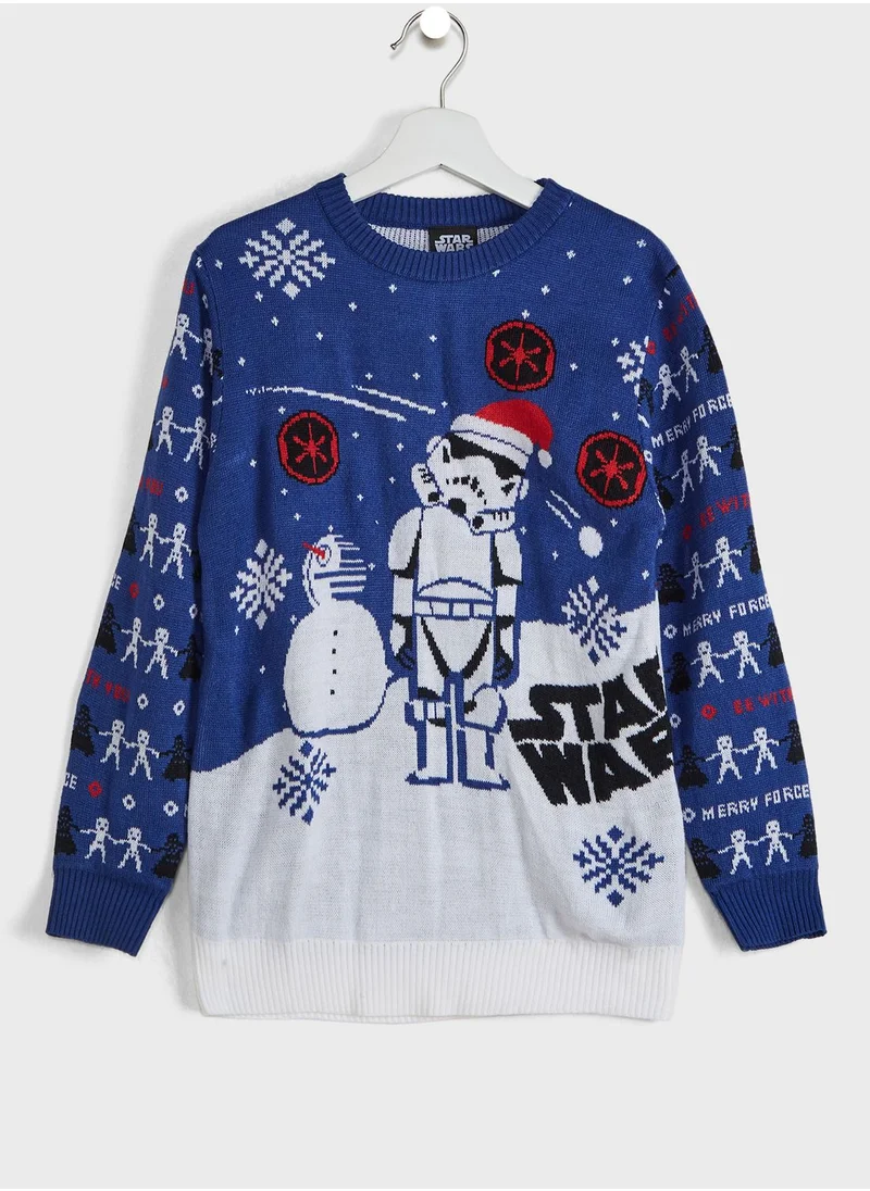 STAR WARS Kids Starwars Christmas Sweater