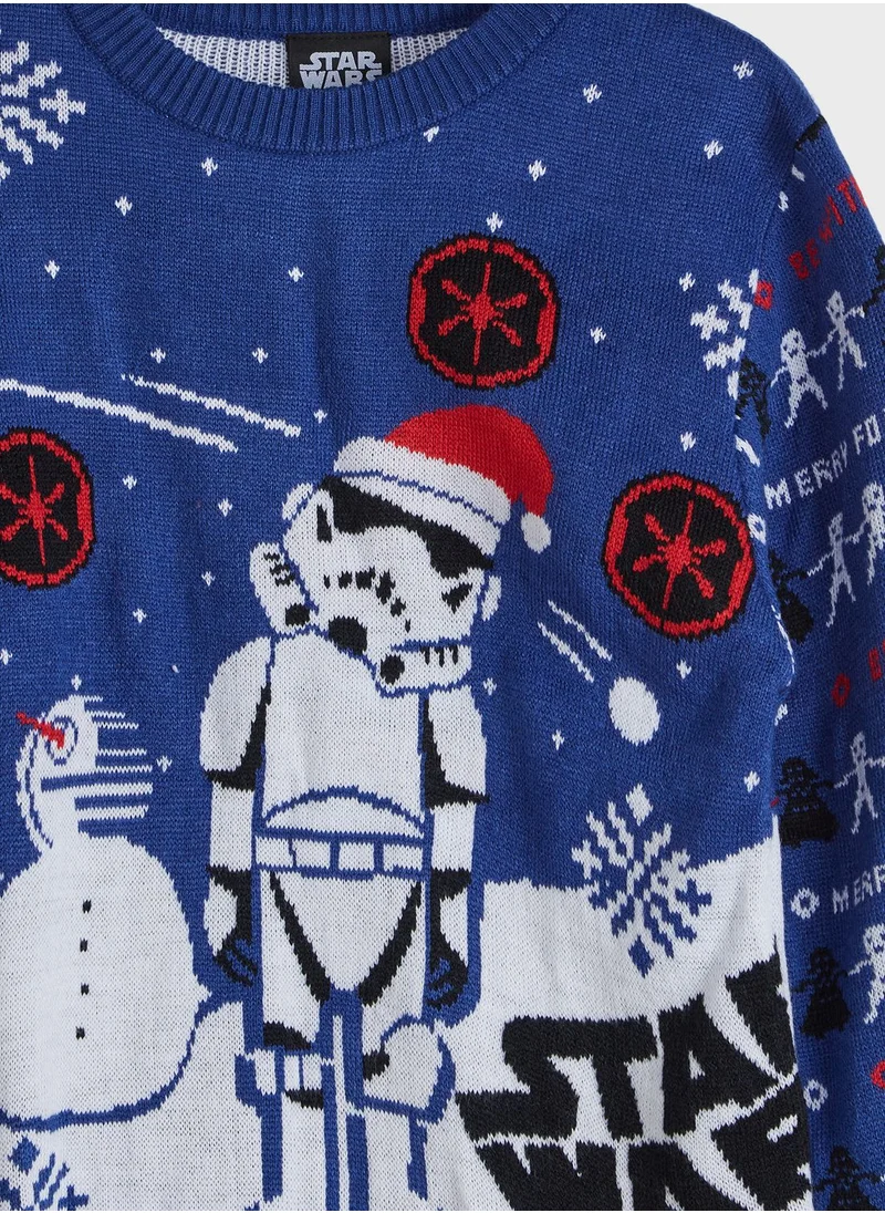 STAR WARS Kids Starwars Christmas Sweater