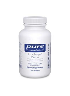 بيور إنكابسيليشن Pure Encapsulations Lipotropic Detox | مكمل غذائي مضاد للحساسية يدعم وظائف الكبد وإزالة السموم | 120 كبسولة  - Image 1