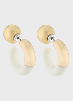 Ginger Two Tone Hoop Earrings  - Image 1