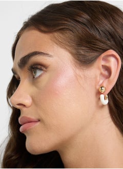 Ginger Two Tone Hoop Earrings  - Image 3