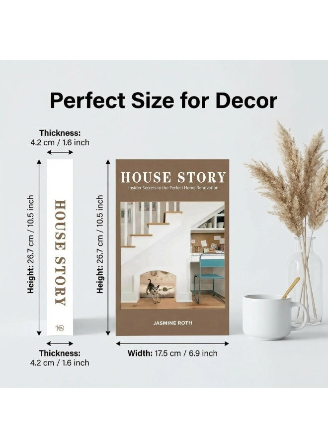 NIBEMINENT 5 Pcs Decorative Faux Books for Home Decor – Modern Fake Books for Coffee Table, Bookshelf & Bedroom, Stacked Book Set for Aesthetic Decor - Image 2