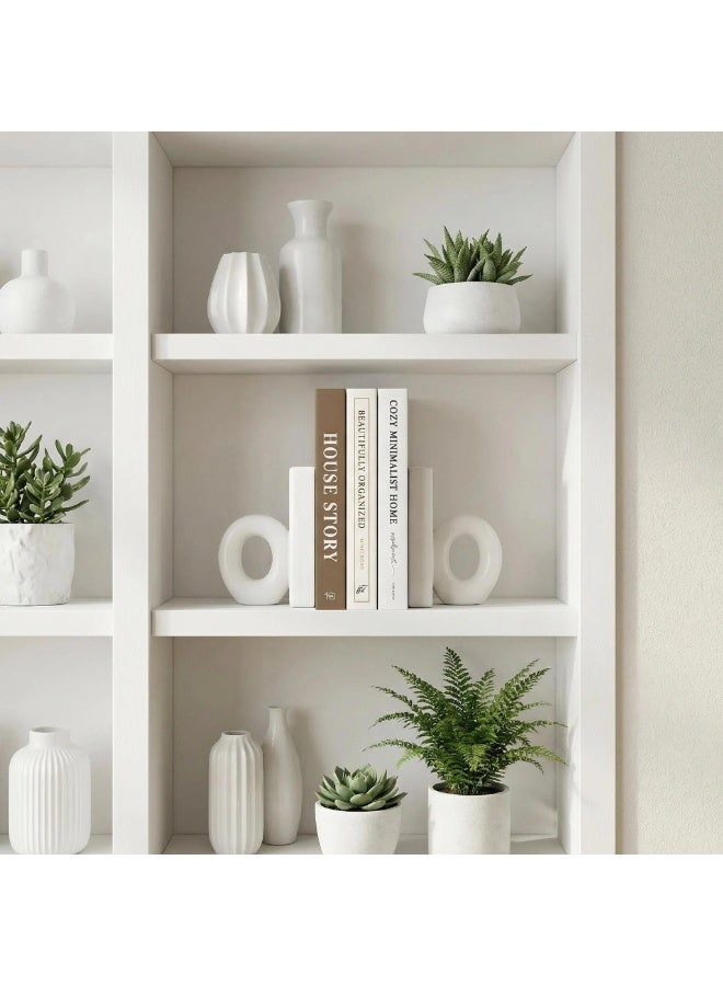 NIBEMINENT 5 Pcs Decorative Faux Books for Home Decor – Modern Fake Books for Coffee Table, Bookshelf & Bedroom, Stacked Book Set for Aesthetic Decor - Image 5