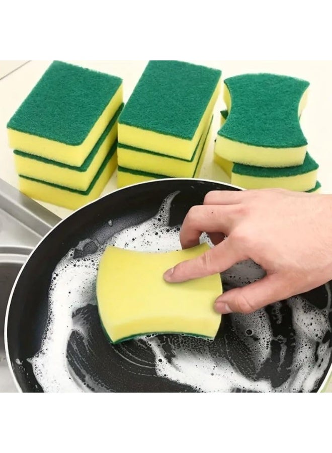 Kitchen Cleaning Sponge – 3pcs Heavy-Duty Scrubber Sponge | Non-Scratch Dishwashing Pad for Pots, Pans & Home Cleaning - Image 5
