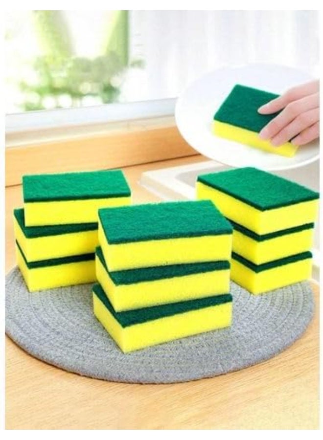 Kitchen Cleaning Sponge – 3pcs Heavy-Duty Scrubber Sponge | Non-Scratch Dishwashing Pad for Pots, Pans & Home Cleaning - Image 4