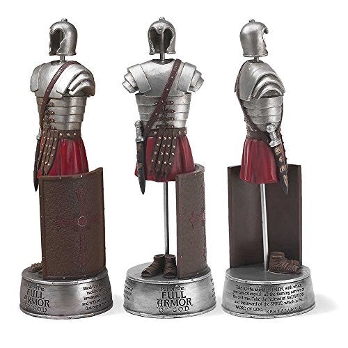 Dicksons Full Armor of God Soldier Ephesians 6 Scripture 12 Inch Resin Stone Tabletop Figurine - Image 1