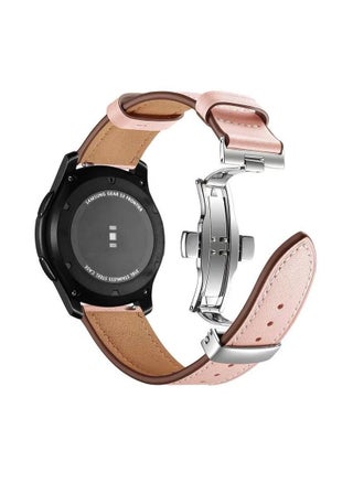 Pink with silver buckle