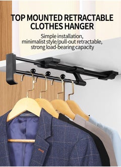 Multi-functional retractable trouser rack, Retractable Pull Out Trouser Rack Hanging Rack, Sliding Heavy Duty Steel Hanging Rod, Pull Out Wardrobe, Scarf, Trousers, Clothes, Towel Storage Slider 45CM - pzsku/Z4A0F09B8D4C1D75B92BFZ/45/_/1728711157/69b05202-fbc2-4bfb-a7fc-94225f4eff33