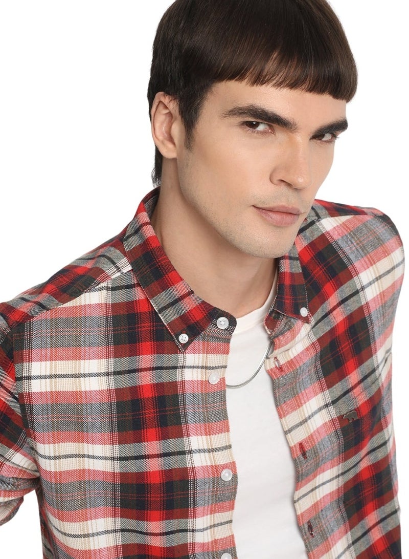 THE BEAR HOUSE Cotton Shirt for Men | Slim Fit, Long Sleeve, Casual & Formal Wear | Soft, Breathable Fabric for Office, Everyday, & All-Season Use in Classic & Trendy - Image 1