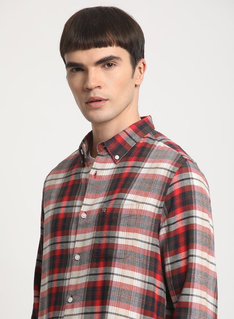 THE BEAR HOUSE Cotton Shirt for Men | Slim Fit, Long Sleeve, Casual & Formal Wear | Soft, Breathable Fabric for Office, Everyday, & All-Season Use in Classic & Trendy - Image 3