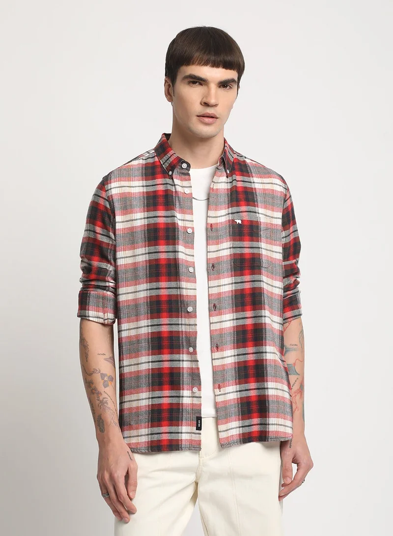 THE BEAR HOUSE  Cotton Shirt for Men | Slim Fit, Long Sleeve, Casual & Formal Wear | Soft, Breathable Fabric for Office, Everyday, & All-Season Use in Classic & Trendy for Men | Best Price UAE