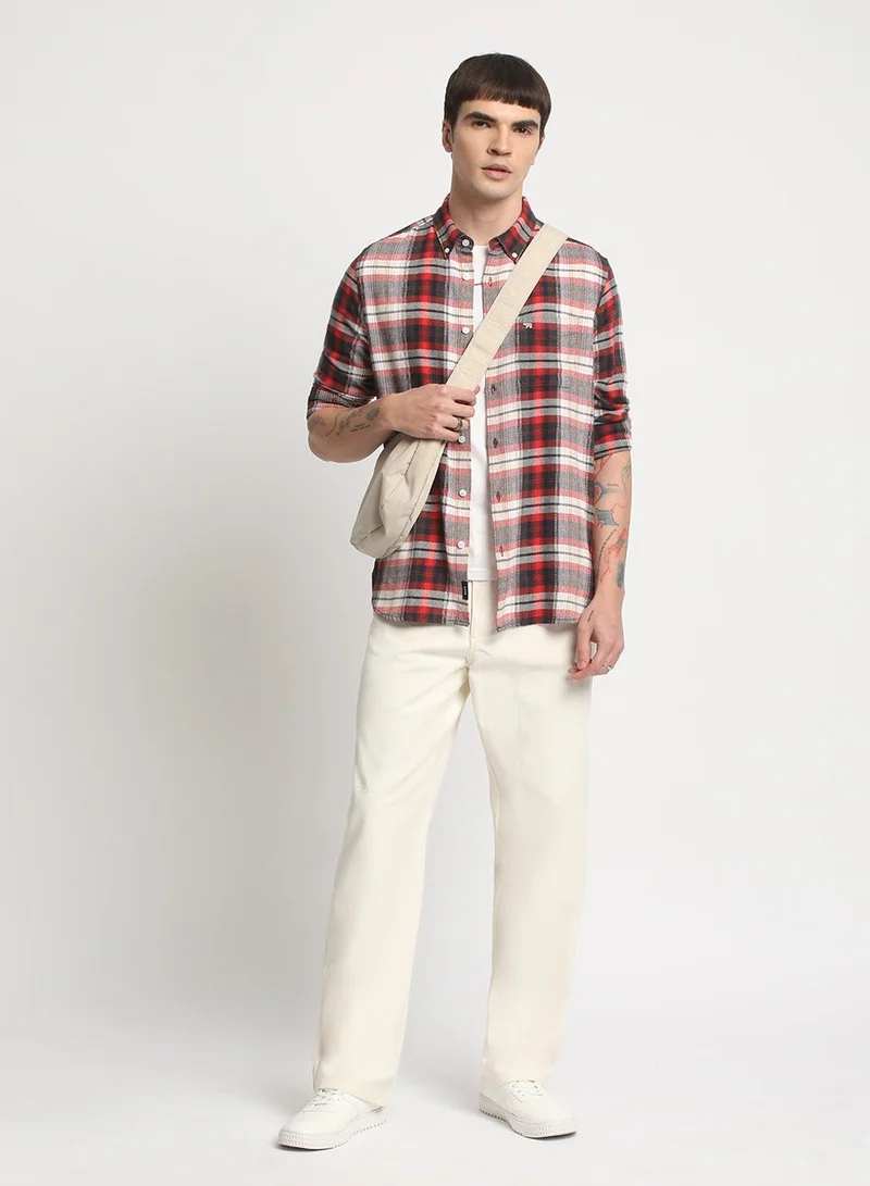 The Bear House  Cotton Shirt for Men | Slim Fit, Long Sleeve, Casual & Formal Wear | Soft, Breathable Fabric for Office, Everyday, & All-Season Use in Classic & Trendy for Men | Best Price UAE